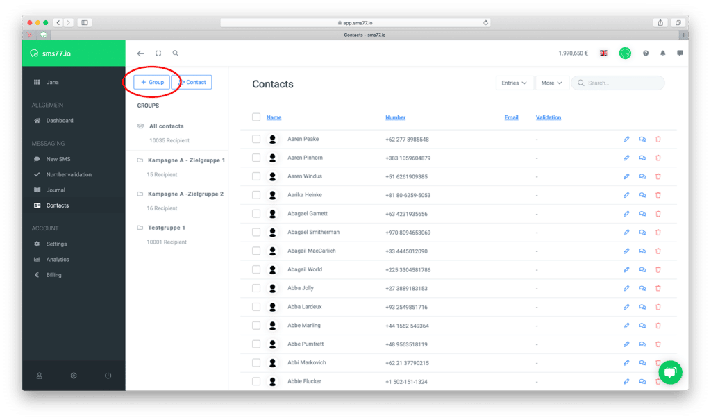 Import contacts and use custom fields | seven.io