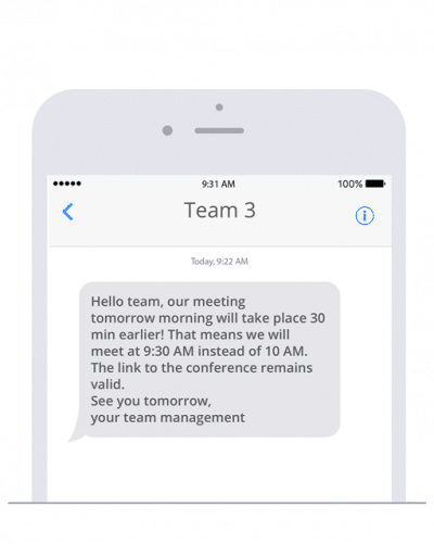 Send SMS with Bolt CMS to keep your team up to date