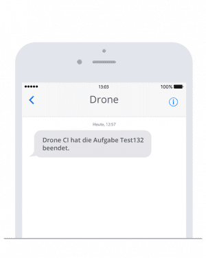 SMS Benachrichtigungen in Drone versenden